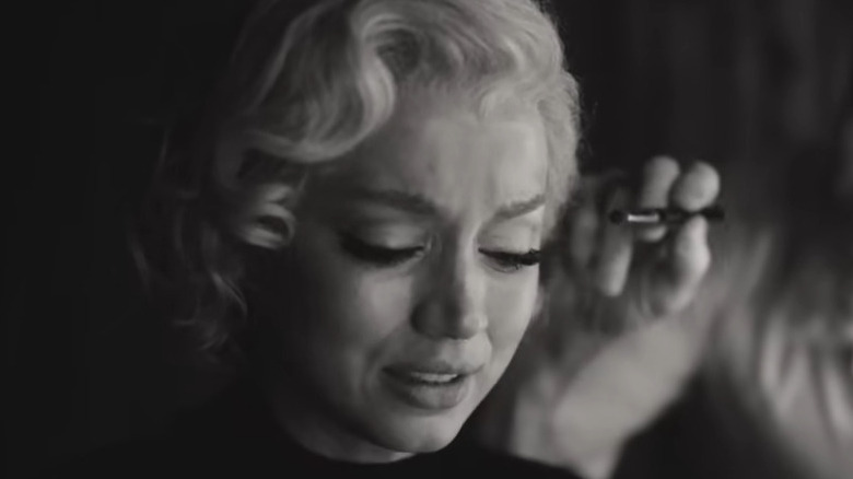 Marilyn Monroe crying