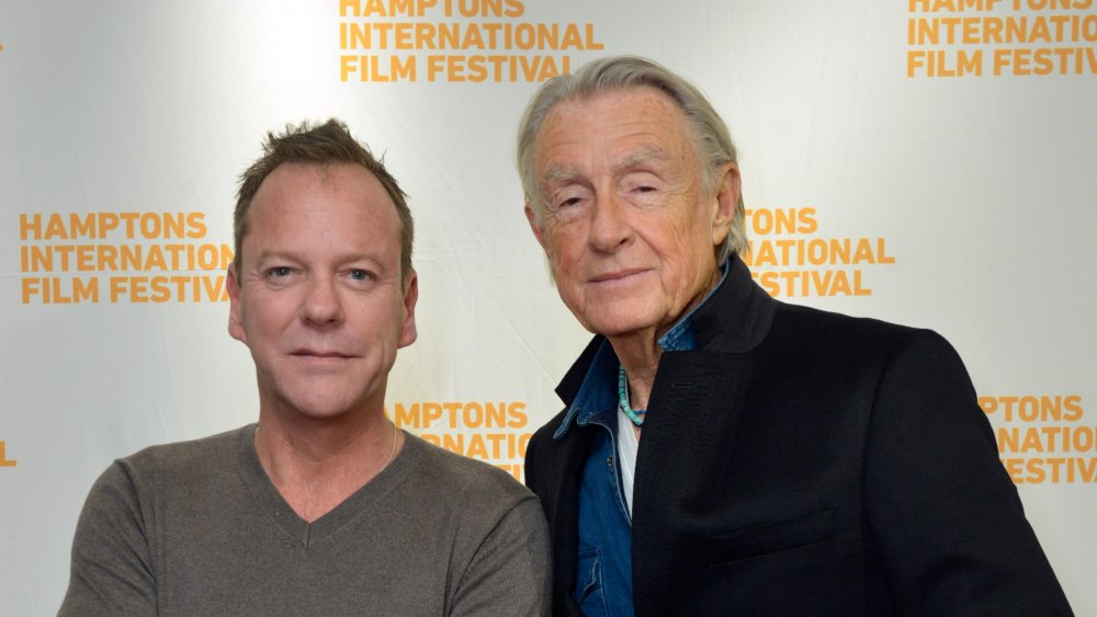 Kiefer Sutherland and Joel Schumacher during the 2014 Hamptons International Film Festival on October 11, 2014