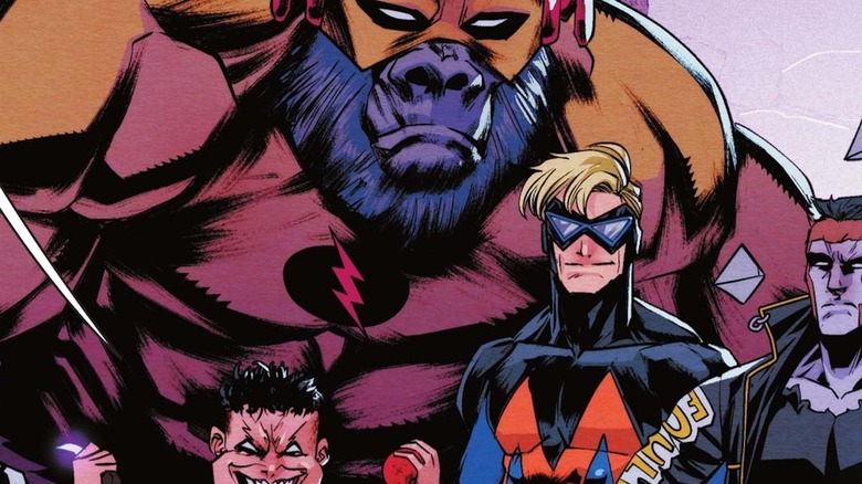 Reverse-Grodd standing behind evil variants