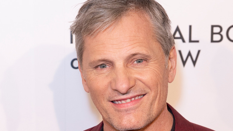 Viggo Mortensen smiling gray hair