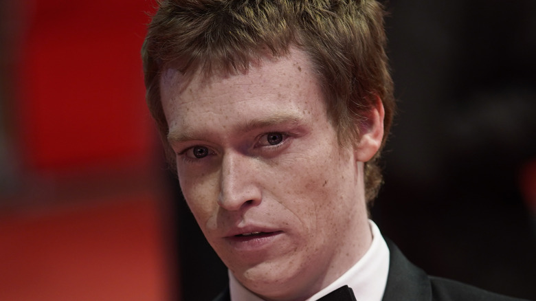 Caleb Landry Jones wearing tuxedo