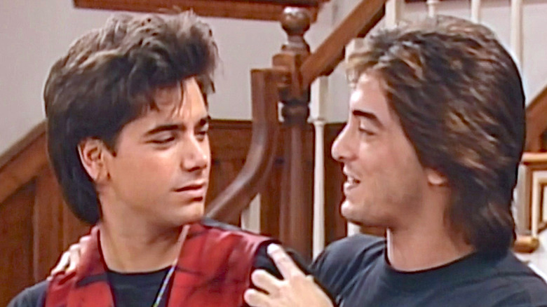 John Stamos side-eyes Scott Baio