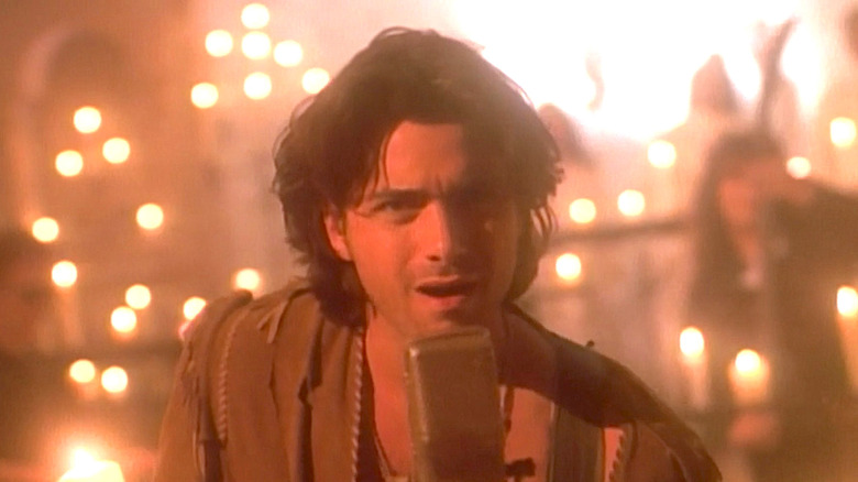 Uncle Jesse sings by candlelight