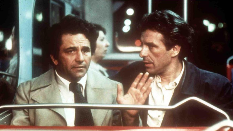 John Cassavetes Peter Falk sit on a bus