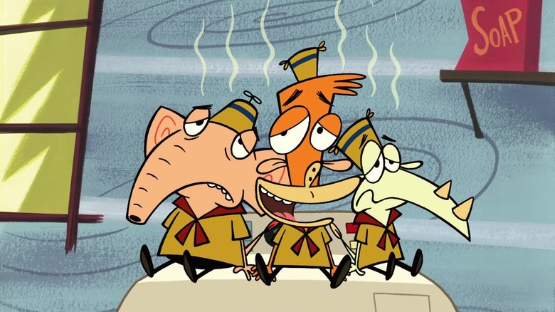 Lazlo, Raj, and Clam