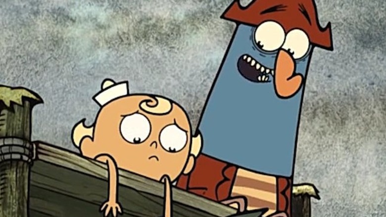 Captain K'nuckles comforting Flapjack