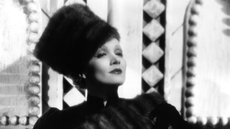 Marlene Dietrich looking regal