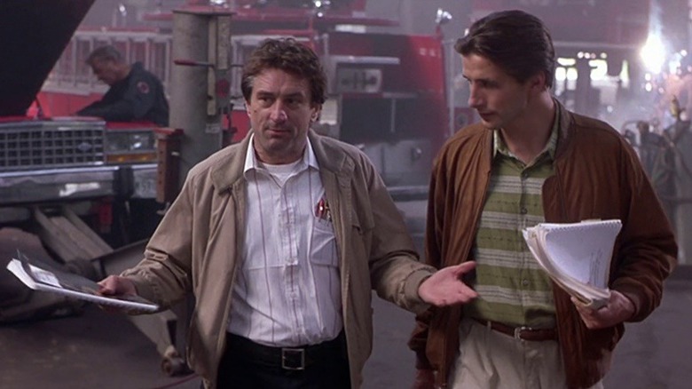 De Niro and William Baldwin talking