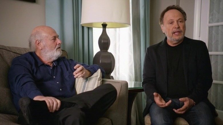 Billy Crystal and Rob Reiner sitting