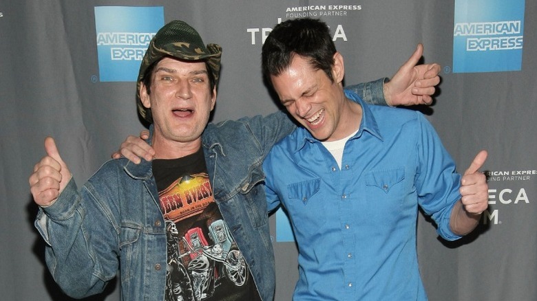 Johnny Knoxville and Jesco White smiling in "The Wild and Wonderful Whites of West Virginia" (2009)