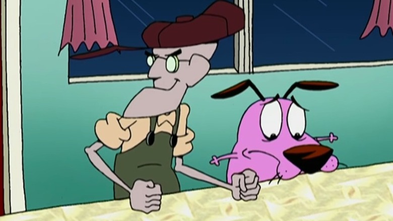 Eustace and Courage sitting together