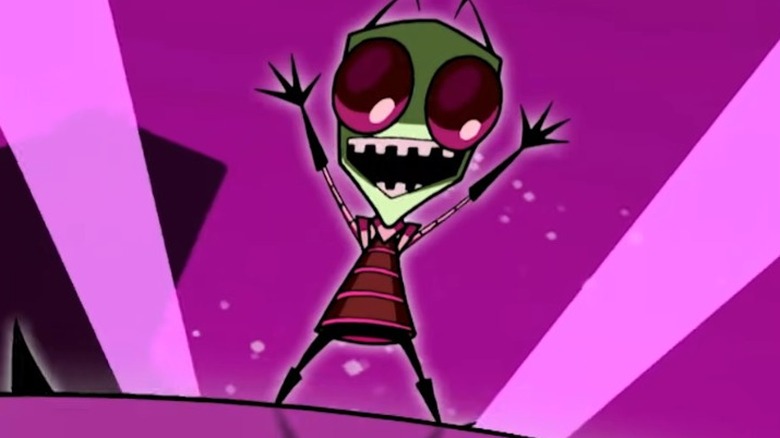 Invader Zim screaming with glee