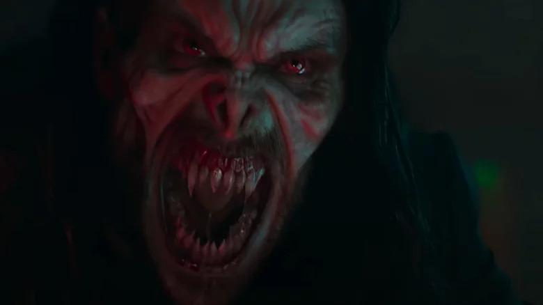 Jared Leto as Morbius screaming