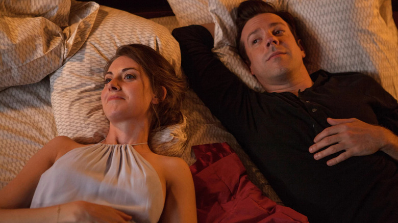 Alison Brie and Jason Sudeikis sleep in Sleeping with Other People