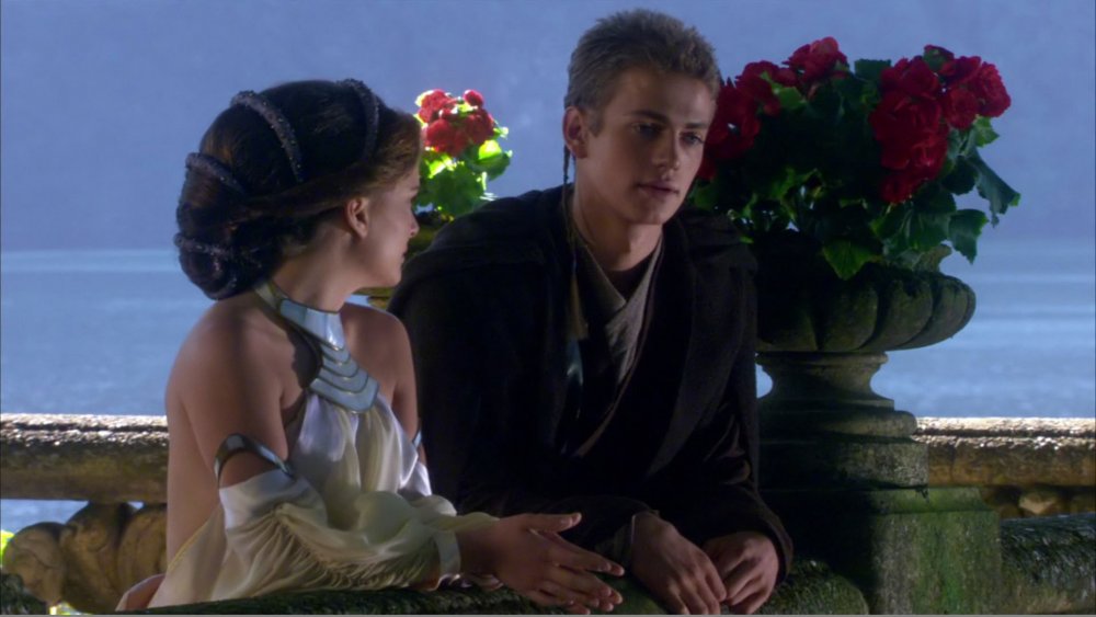 Hayden Christensen and Natalie Portman in Star Wars II: Attack of the Clones