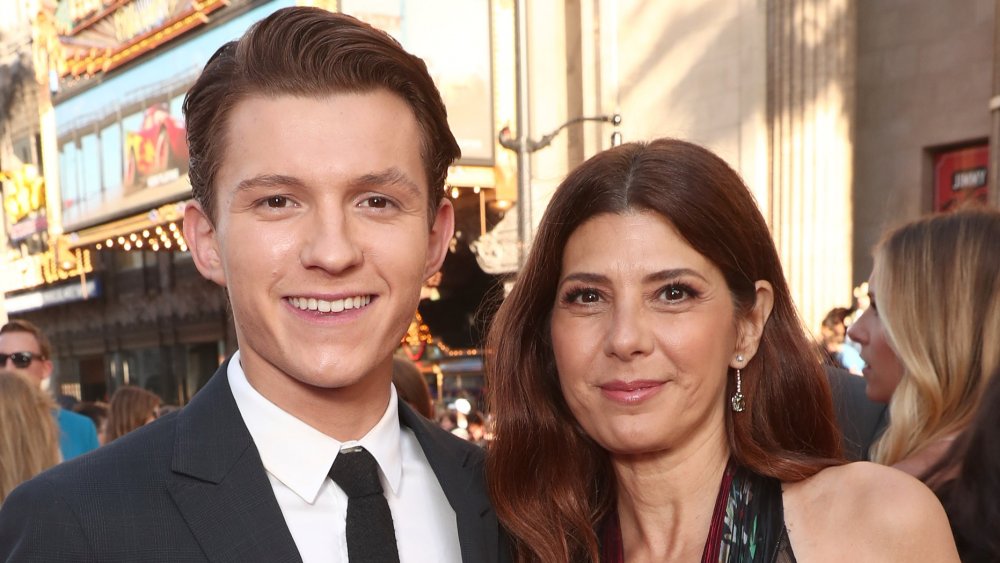 Marisa Tomei with Tom Holland 