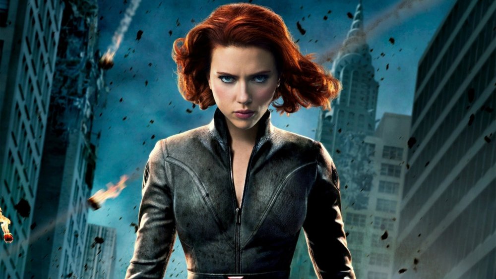 Scarlett Johansson as Black Widow in The Avengers