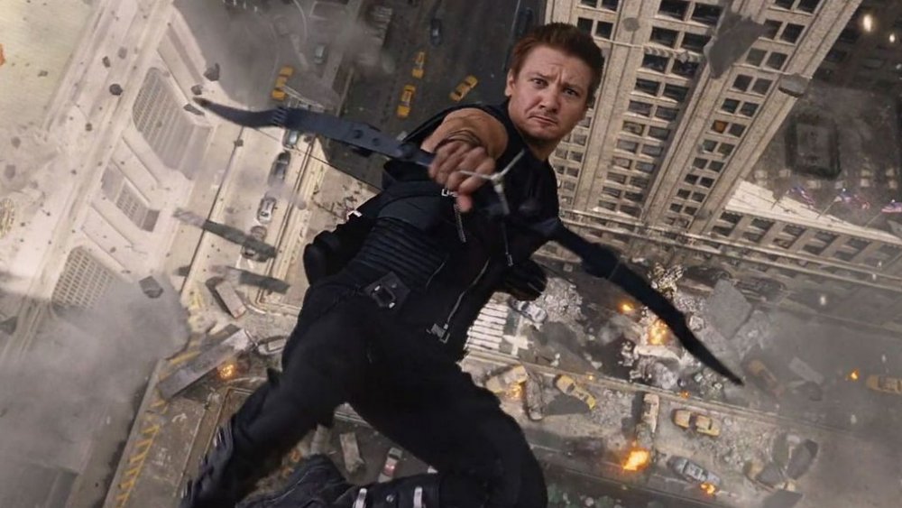 Jeremy Renner as Hawkeye in The Avengers