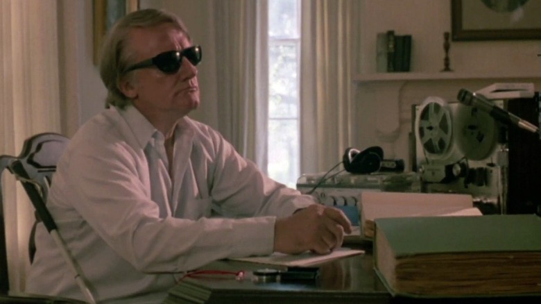 Robert Vaughn wearing sunglasses