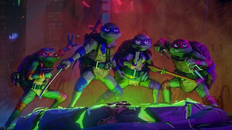 Teenage Mutant Ninja Turtles in formation