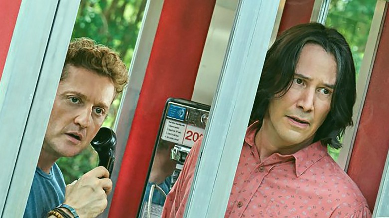 Bill and Ted in phonebooth