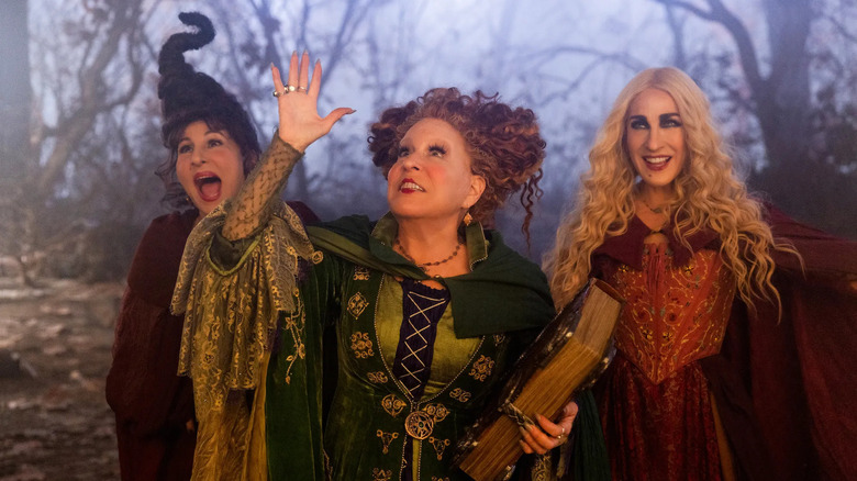 The Sanderson sisters in forest