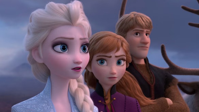 Elsa, Anna, and Kristoff