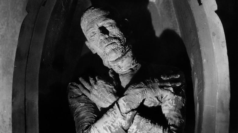 Mummy in sarcophagus