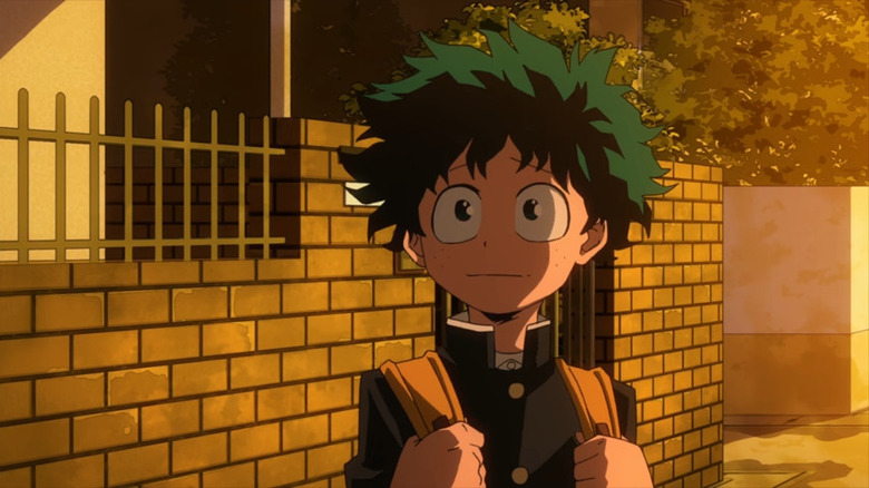 Izuku Midoriya looking hopeful