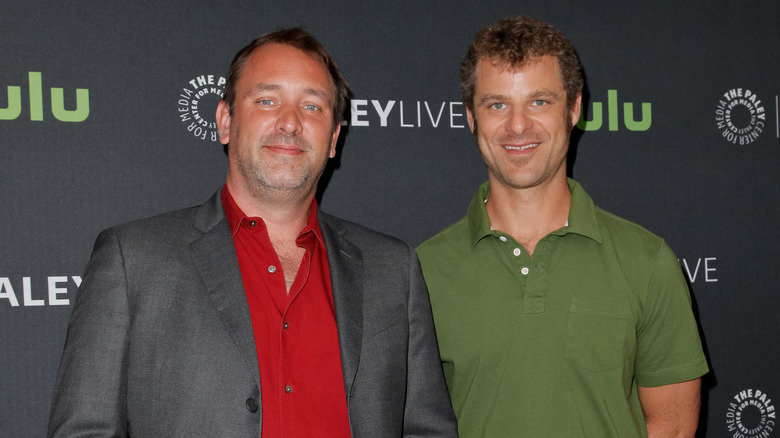 Trey Parker and Matt Stone smiling