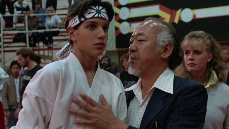 Mr. Miyagi coaches Daniel