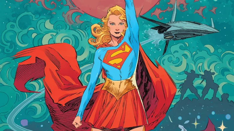 Supergirl flying