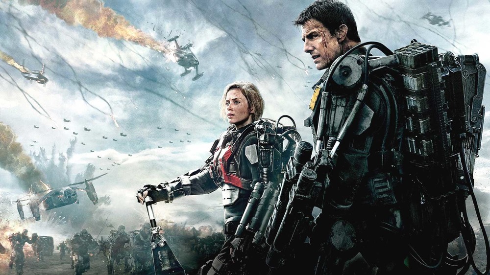 Emily Blunt and Tom Cruise in Edge of Tomorrow poster