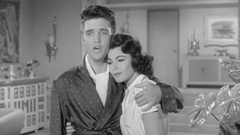 Elvis Presley sings in Jailhouse Rock