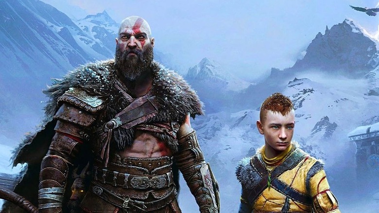 Kratos and Atreus in the cold