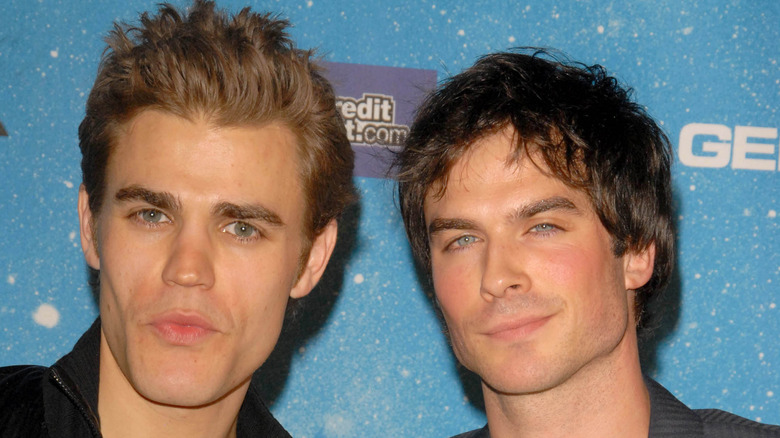 Paul Wesley and Ian Somerhalder at an event