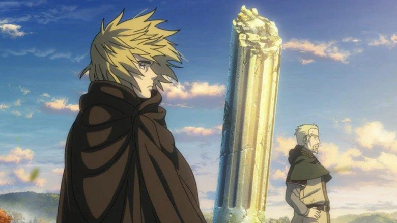 Vinland Saga characters looking to the distance