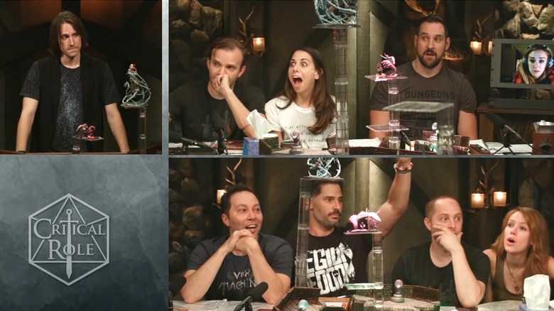 The critical role cast all looking surprised