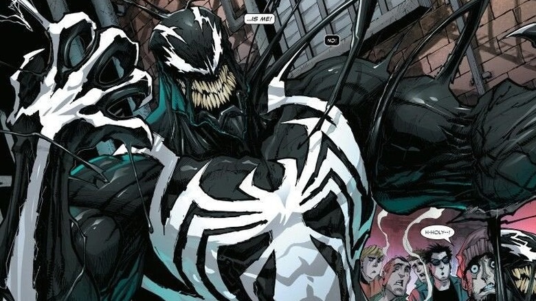 Venom shows off symbol