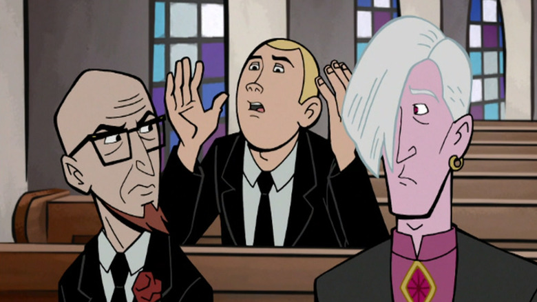 Dr. Venture, Hank, and Pete talking