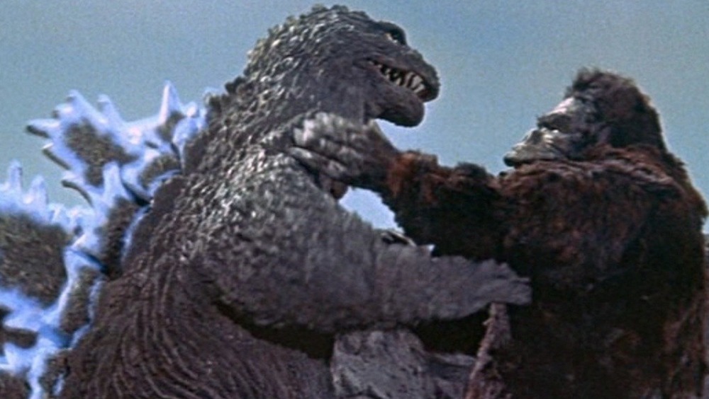 King Kong fighting Godzilla