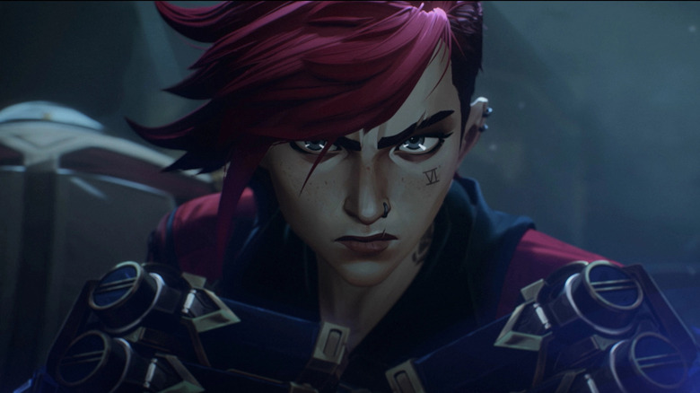 Vi getting angry before battle