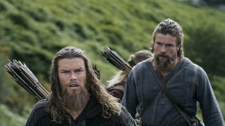 Leif and Harald walking in Vikings: Valhalla