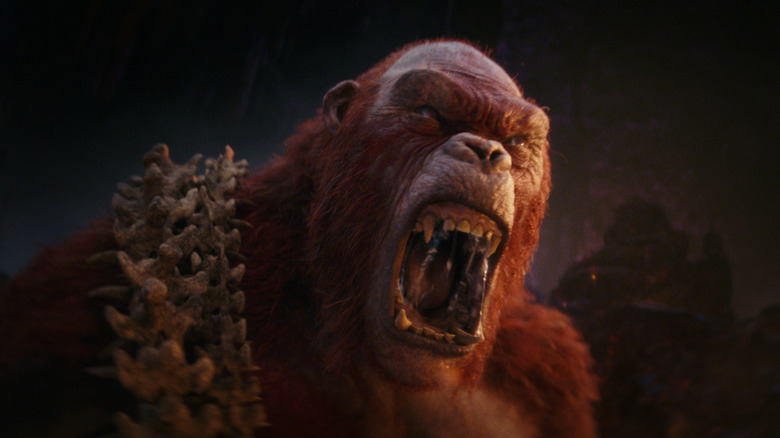 Skar King roaring fiercely in "Godzilla x Kong"