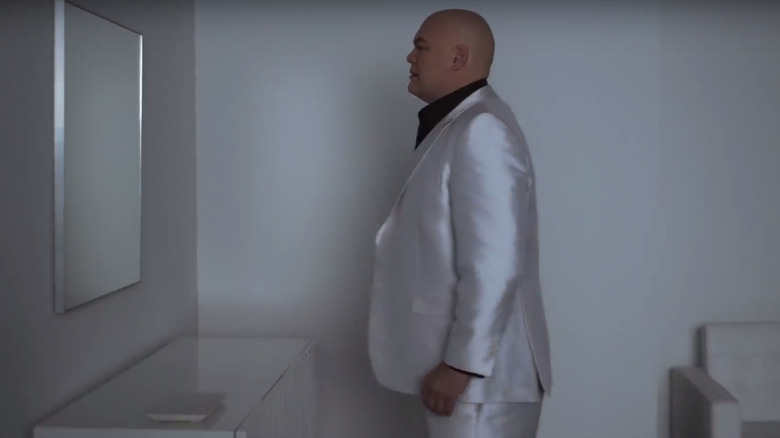 Kingpin looking in the mirror