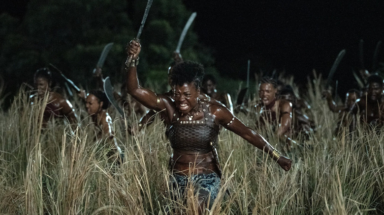 Nanisca leadsing Agojie woman warriors