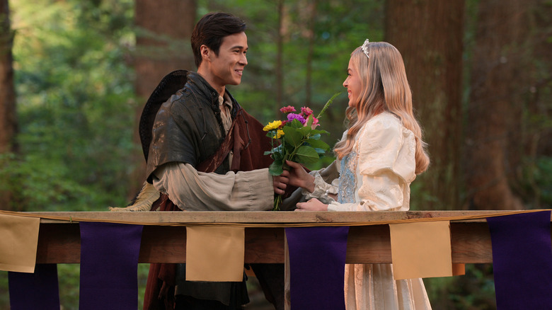 Lizzie and Denny flirt at the ren faire