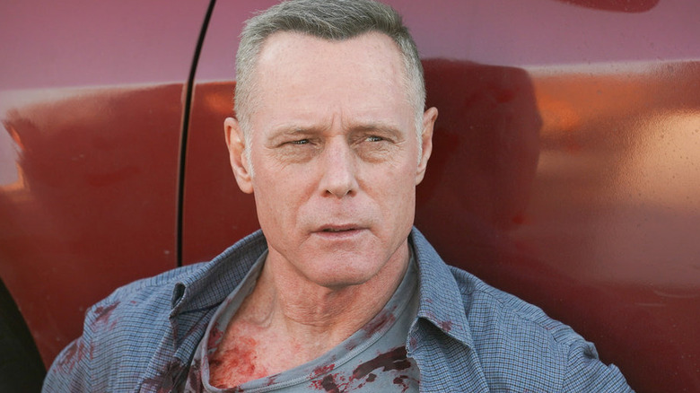 Hank Voight wearing bloody shirt