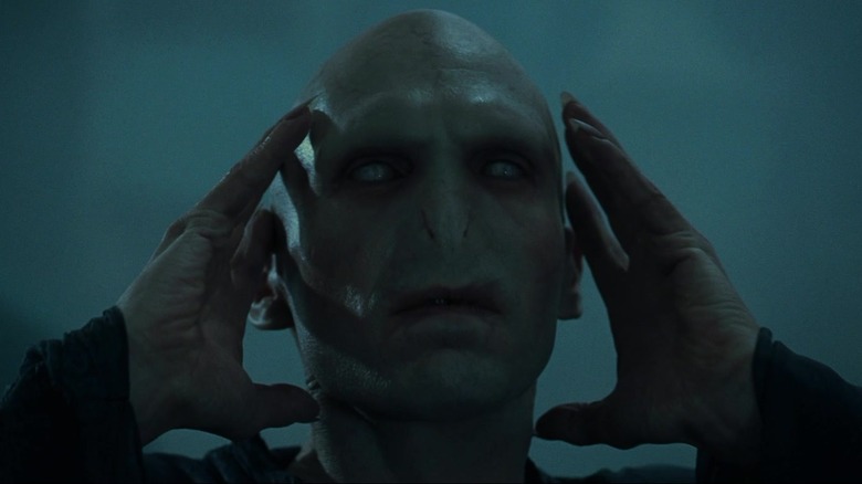 Voldemort graveyard caressing face