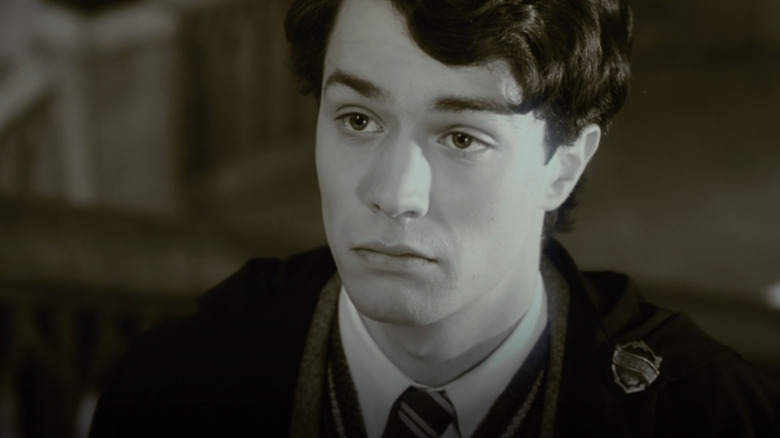 Hogwarts student Tom Riddle sepia